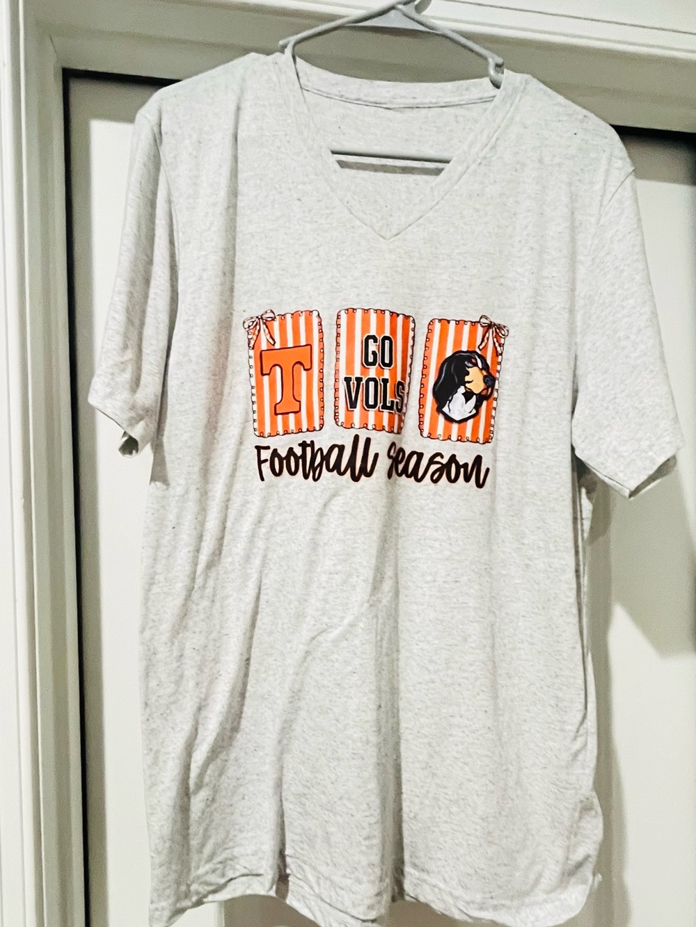 Go Vols Football Season Gray Tee